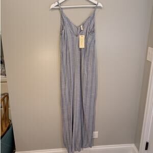 ELAN Cleo Maxi Goddess Dress Coverup Beach Lounge Pool Cruise Travel - Size S